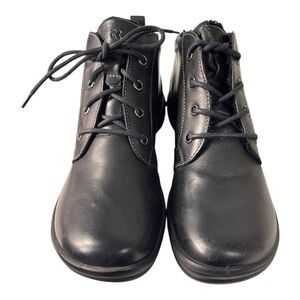 Brand New Romika Black Leather Lace-Up Ankle Boots | EU 37 (US Women’s 6.5-7)